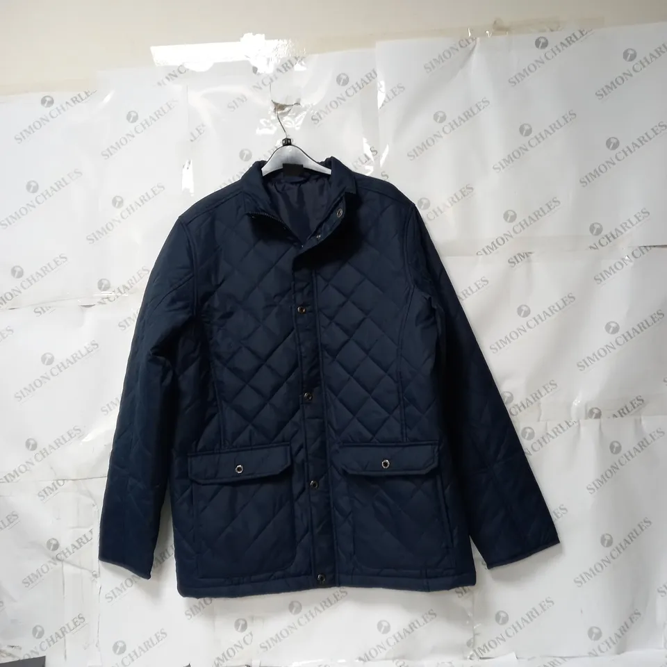 MENS REGATTA WATER RESISTANT DOWN COAT NAVY SIZE MEDIUM 