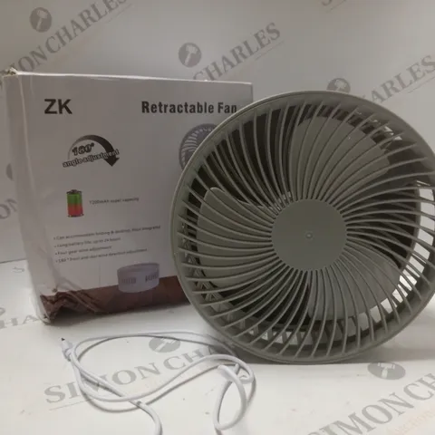 BOXED ZK RETRACTABLE FAN