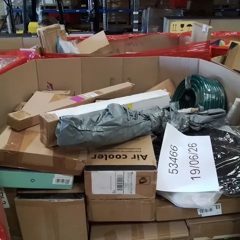 PALLET OF ASSORTED HOUSEHOLD GOODS AND PRODUCTS TO INCLUDE; HOUSEHOLD ITEMS ETC