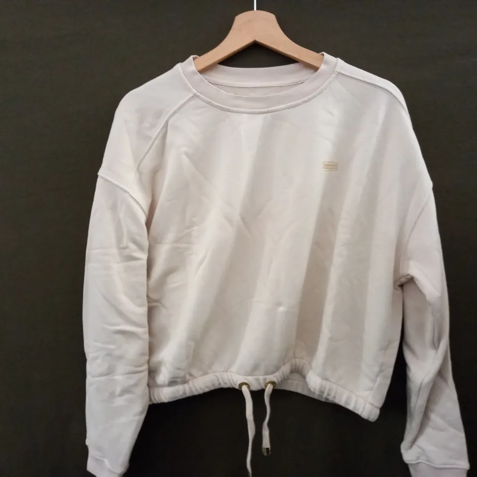 BARBOUR INTERNATIONAL ANDERSON OVERLAYER CROP SWEATER - UK 12