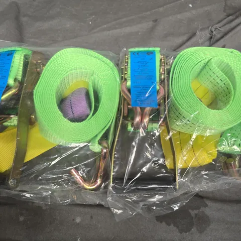 LOT OF 4 HEAVY DUTY RATCHET STRAPS
