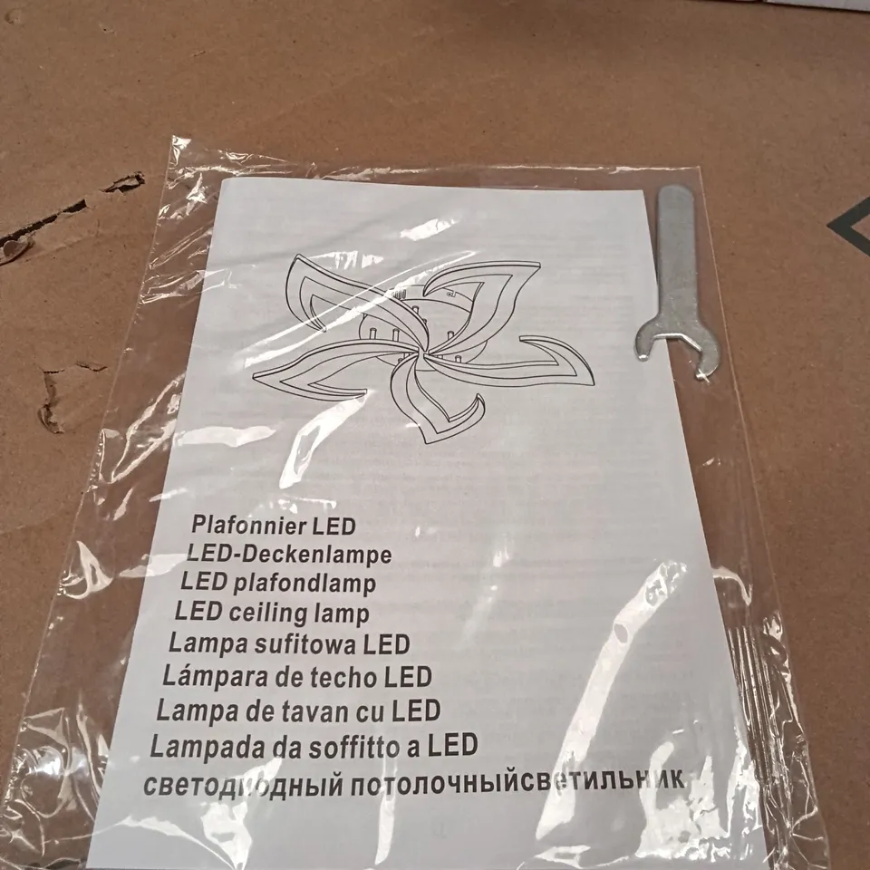 BOXED LED CEILING LAMP - BLACK (1 BOX)