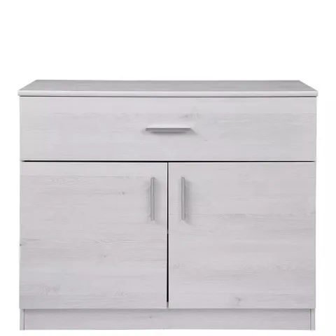 PANAMA 2 DOOR, 1 DRAWER SMALL SIDEBOARD (MISSING 2ND BOX)