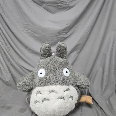 TOTORO-INSPIRED GREY PLUSH STUFFED TOY, LARGE