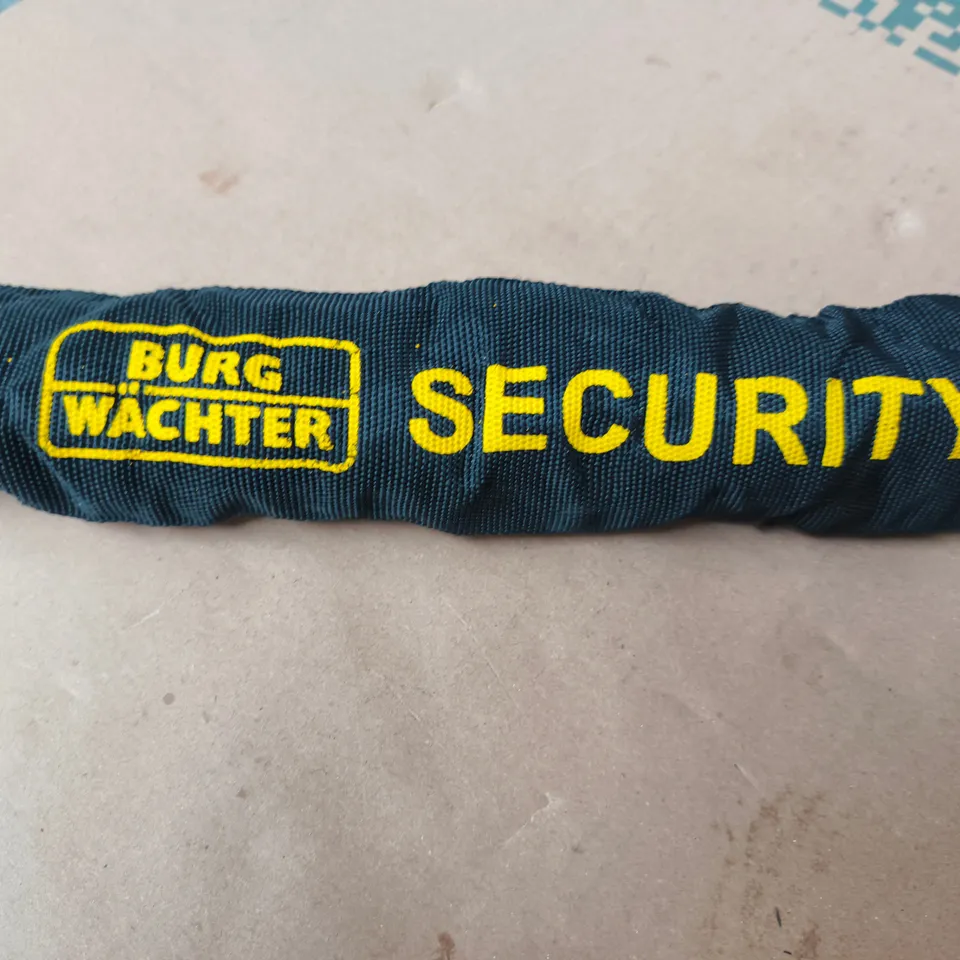 BURG-WÄCHTER SECURITY CHAIN WITH FABRIC SLEEVE (NO PADLOCK)