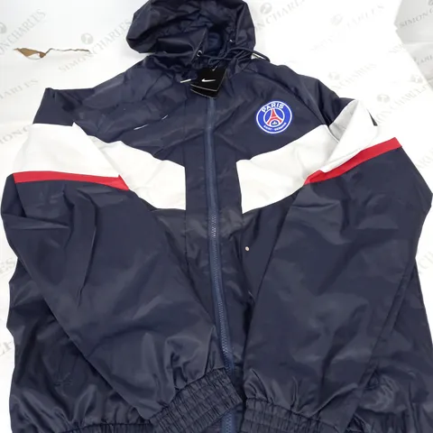 NIKE PSG TRAINING COAT IN NAVY/WHITE - 2XL