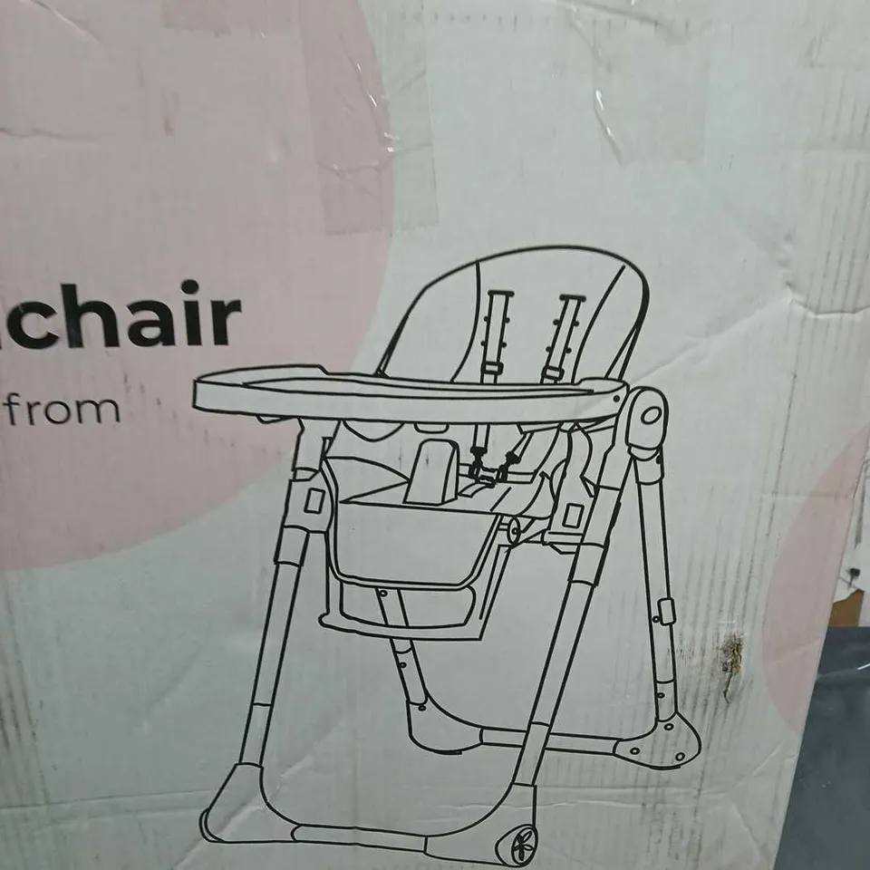 MY BABIIE OATMEAL LUXE HIGHCHAIR BIRTH-15KG -  COLLECTION ONLY