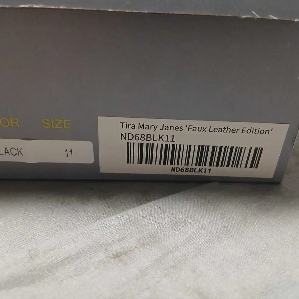 KOI TIRA MARY JANES 'FAUX LEATHER EDITION' – BLACK, WOMEN'S SHOES, UK 11