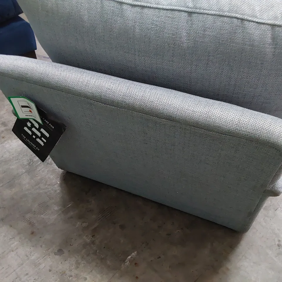 QUALITY BRITISH DESIGNER LOUNGE Co. EASY CHAIR PALE BLUE FABRIC 