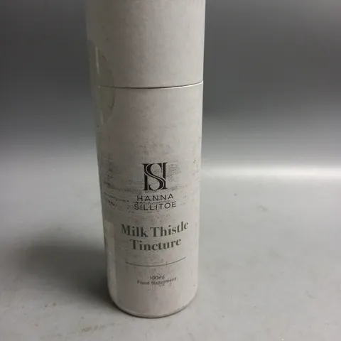 BOXED AND SEALED HANNA SILLITOE MILK THISTLE TINCTURE FOOD SUPPLEMENT 100ML