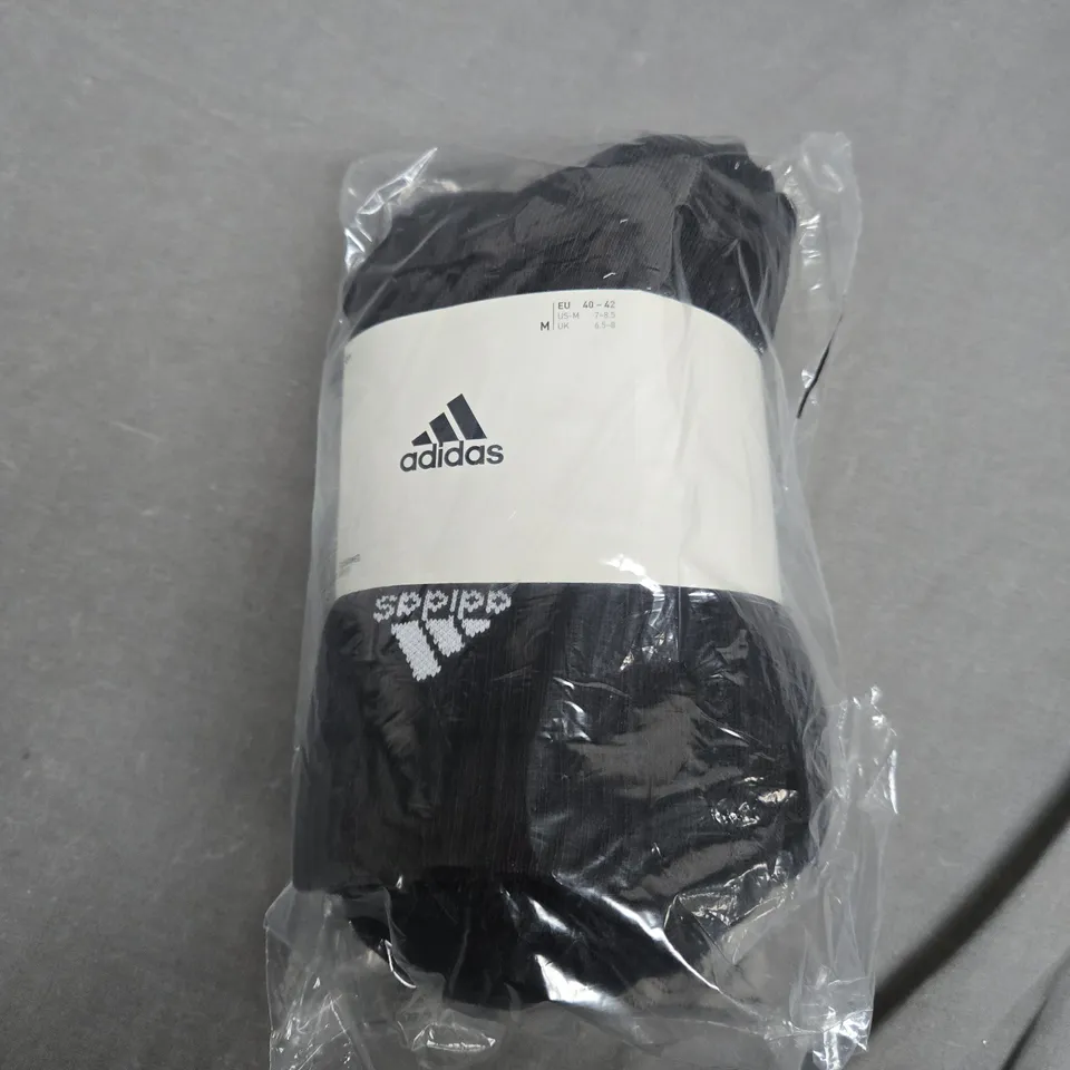 ADIDAS SPORTS CREW SOCKS IN BLACK - X6 - SIZE 6.5-8