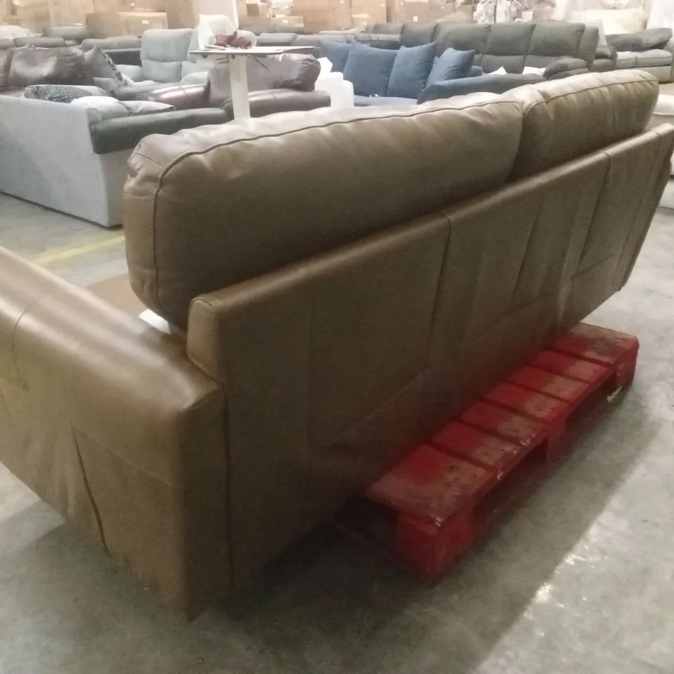 BAILEY 4 SEATER LEATHER SOFA - TAN RRP £949