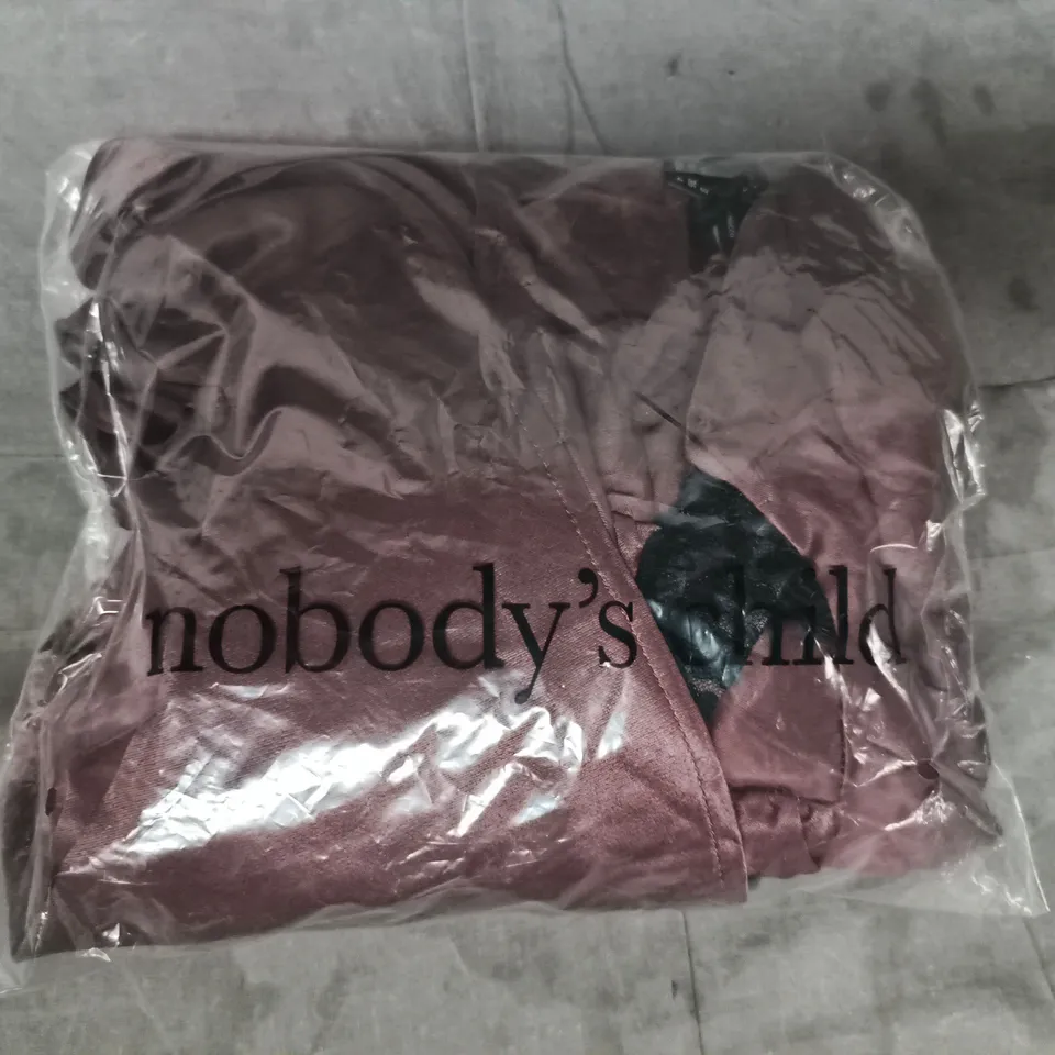 BAGGED NOBODY' CHILD AIDA MIDI DRESS IN BROWN SIZE UK 8