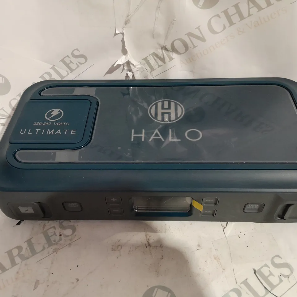 BOXED HALO BOLT ULTIMATE POWER BANK W/JUMP STARTER AIR COMPRESSOR & AC OUTLET