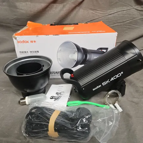 BOXED GODOX SK400II PROFESSIONAL COMPACT STUDIO STROBE FLASH