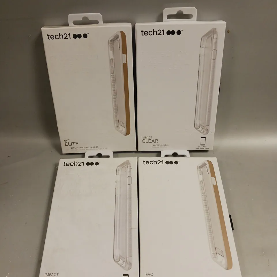 APPROXIMATELY 25 BOXED TECH21 PROTECTIVE SMARTPHONE CASES FOR IPHONE 7 PLUS & EVO ELITE