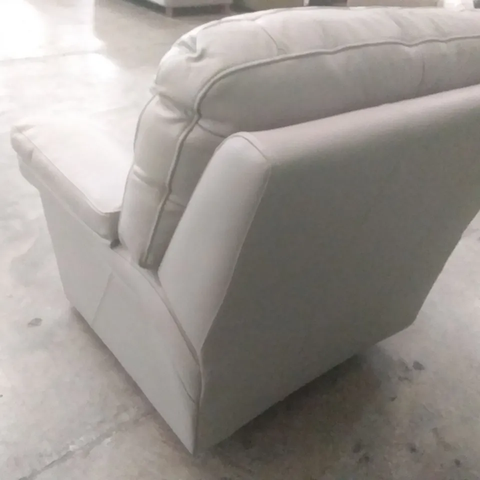 DESIGNER G PLAN SEATTLE ELECTRIC RECLINER CHAIR - CAMBRIDGE GREY LEATHER