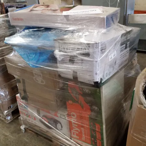 PALLET OF APPROXIMATELY 13 UNPROCESSED RAW RETURN HOUSEHOLD AND ELECTRICAL GOODS TO INCLUDE;