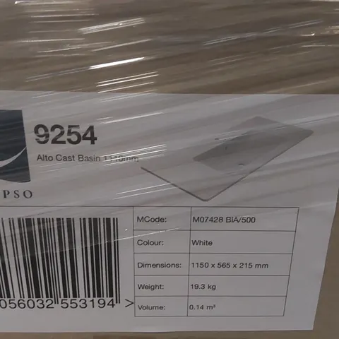 PALLET CONTAINING APPROXIMATELY 12x BRAND NEW CALYPSO BASINS