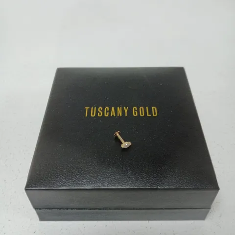 TUSCANY GOLD GEM STUD EARRING – BOXED