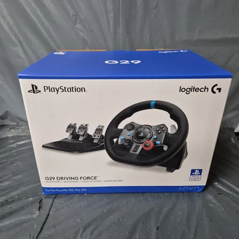 BOXED LOGITECH G29 DRIVING FORCE RACING WHEEL FOR PS5, PS4, PS3 AND PC
