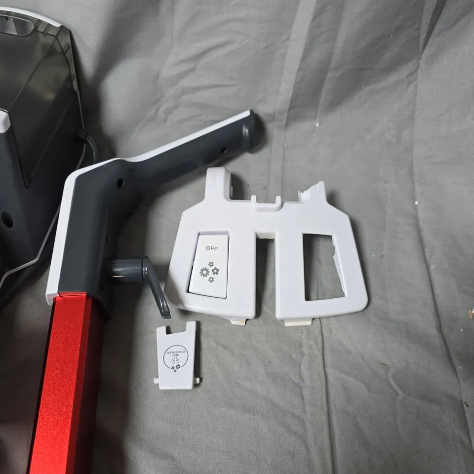 POLTI FLOOR STEAMER SYSTEM WITH ATTACHMENTS-BUTTON CASING DAMAGED 