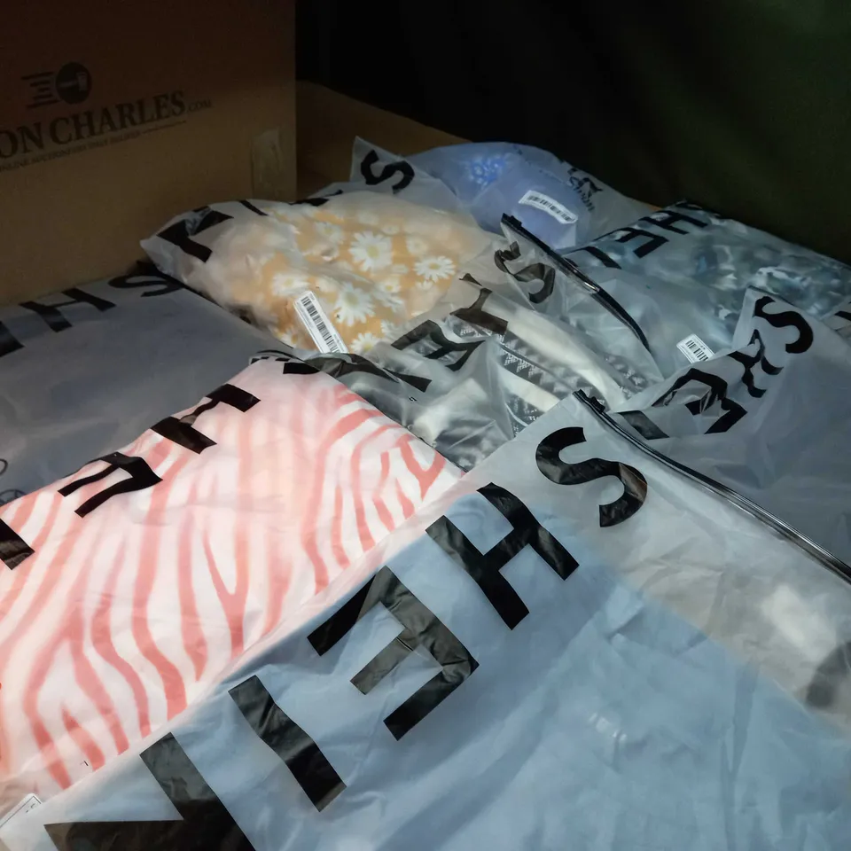 LOT OF APPROX 15 ASSORTED BAGGED SHEIN PRODUCTS