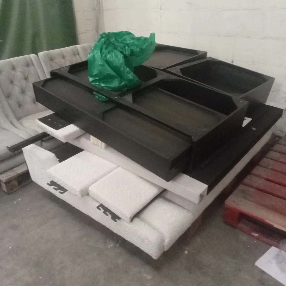 DESIGNER BOUCLE FABRIC BED FRAME