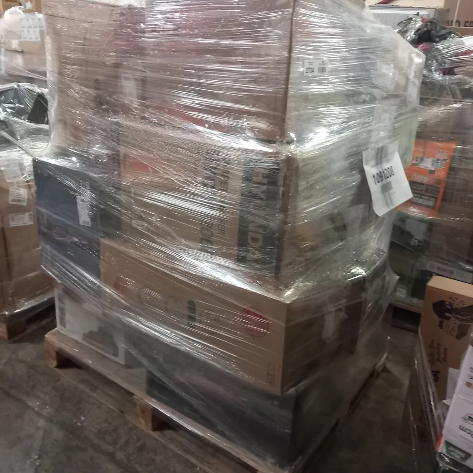 PALLET OF APPROXIMATELY 25 UNPROCESSED RAW RETURN HOUSEHOLD AND ELECTRICAL GOODS TO INCLUDE;
