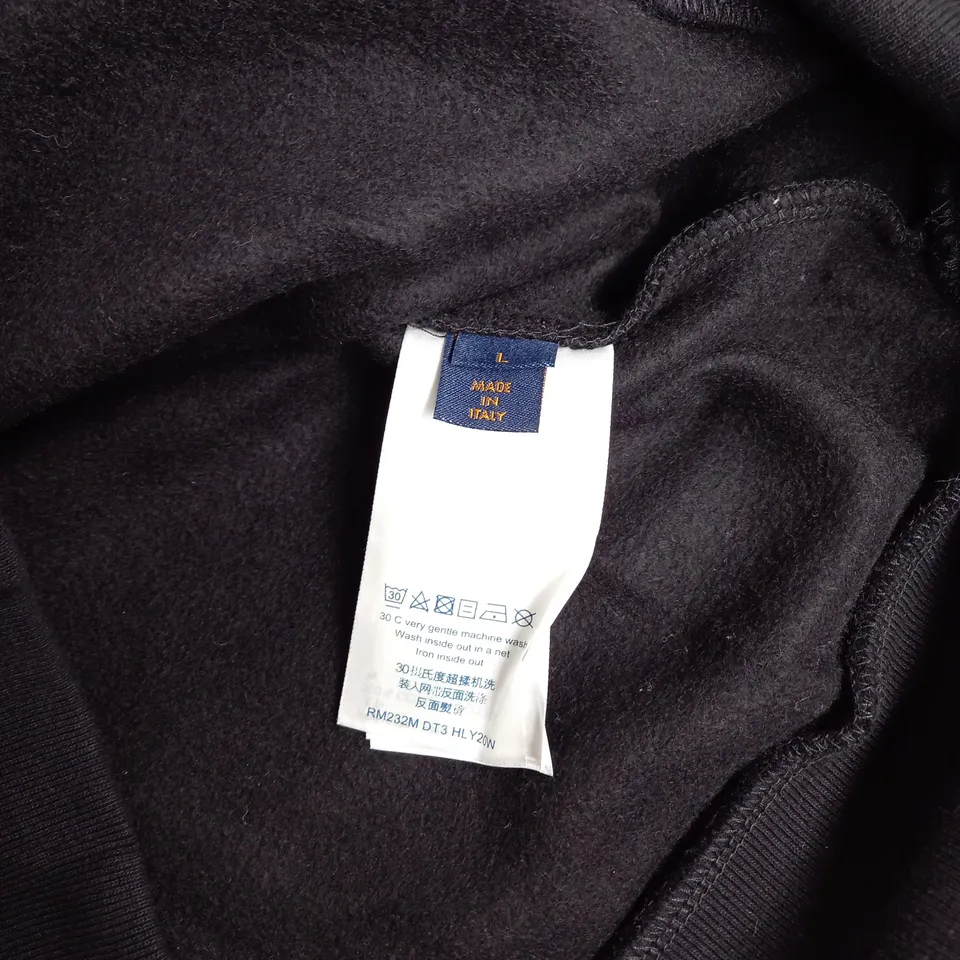 LOUIS VUITTON BLACK JUMPER - LARGE