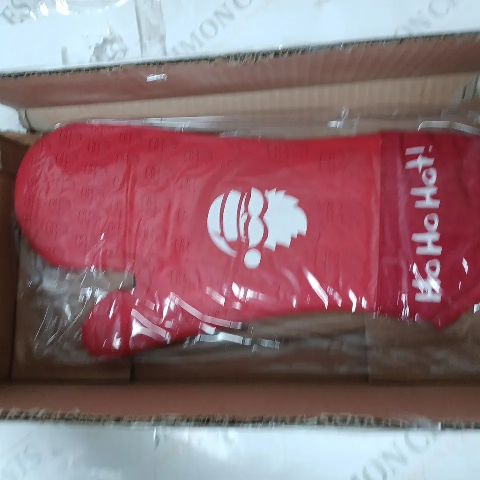 COOKS ESSENTIAL SILICONE CHRISTMAS OVEN GLOVES 