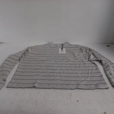 BERSHKA STRIPED LONG-SLEEVE TOP β SIZE S