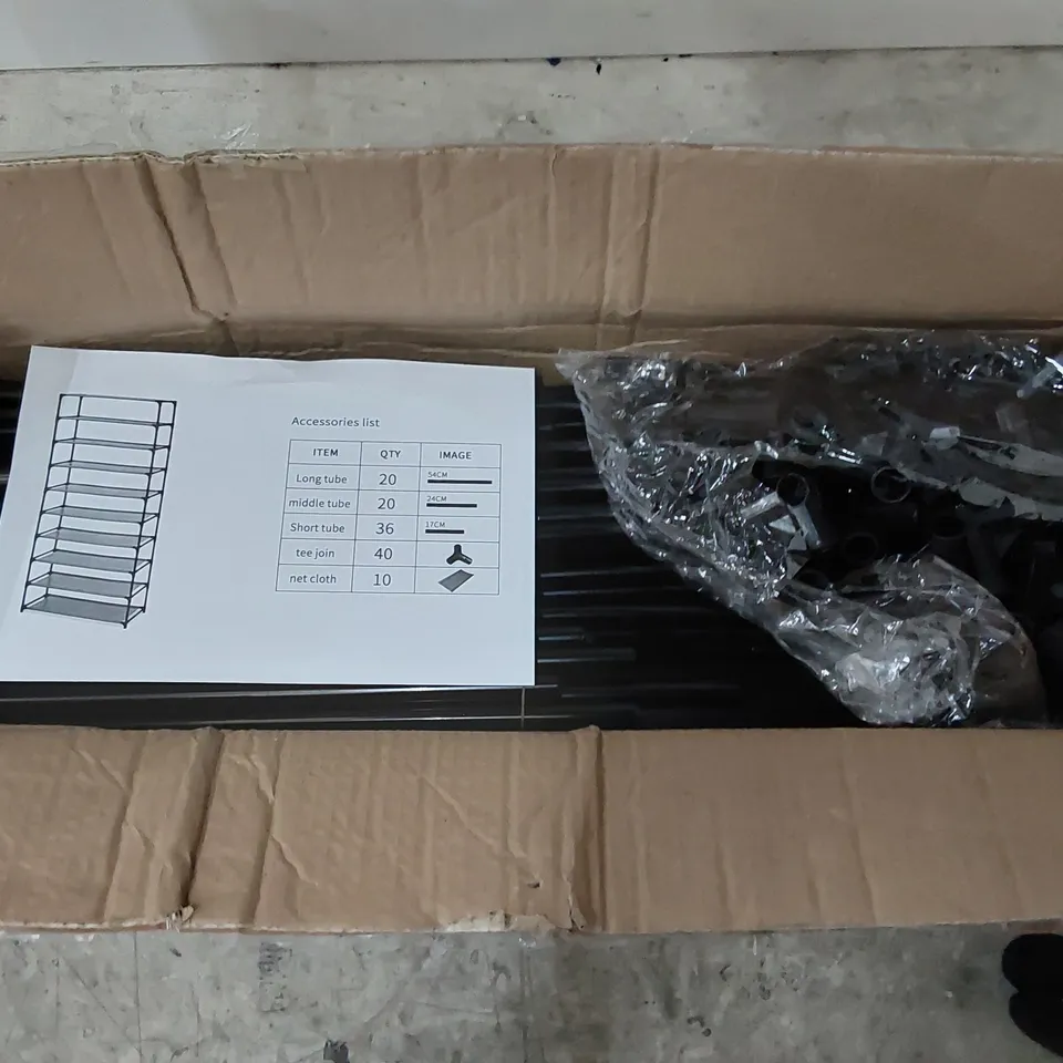 BOXED 40 PAIR SHOE RACK (1 BOX)