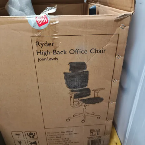JOHN LEWIS RYDER HIGH BACK OFFICE CHAIR – BOXED