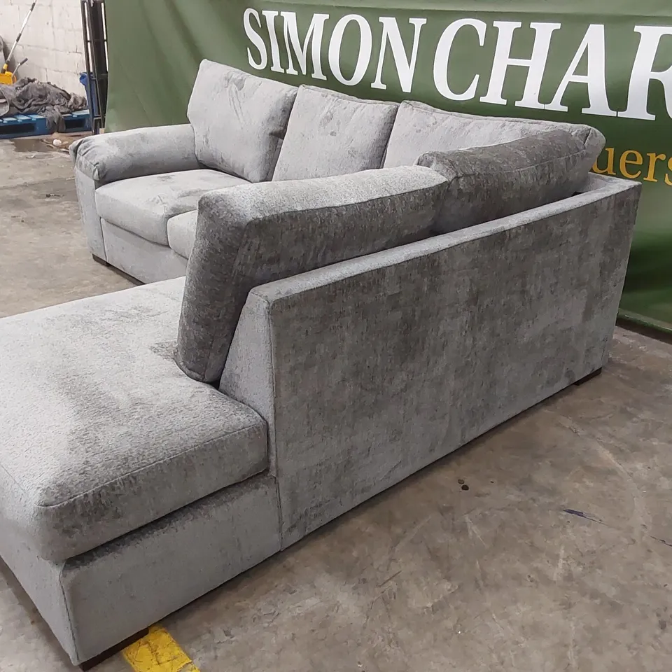 SALERNO STANDARD SEATER FABRIC CORNER CHAISE SOFA RRP £999