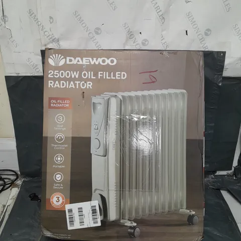 BOXED DAEWOO 2500W 11-FIN OIL-FILLED RADIATOR