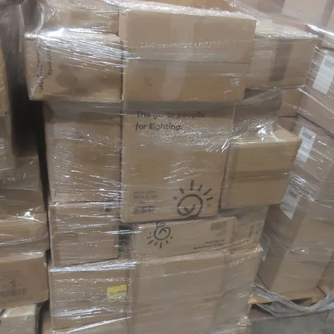 PALLET CONTAINING A VERY LARGE QUANTITY OF ASSORTED DESIGNER LIGHTING PRODUCTS