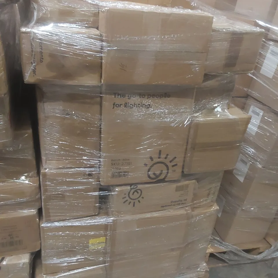 PALLET CONTAINING A VERY LARGE QUANTITY OF ASSORTED DESIGNER LIGHTING PRODUCTS