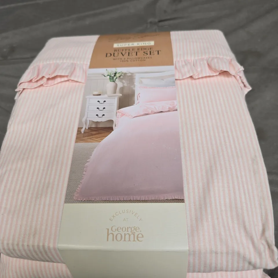 STACEY SOLOMON RUFFLE EDGE DUVET SET - SUPER KING SIZE