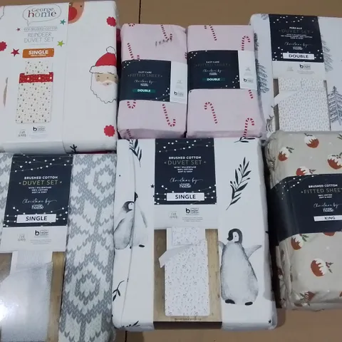 LOT OF 17 ASSORTED AS NEW SEASONAL BEDDING SETS - VARIOUS SIZES