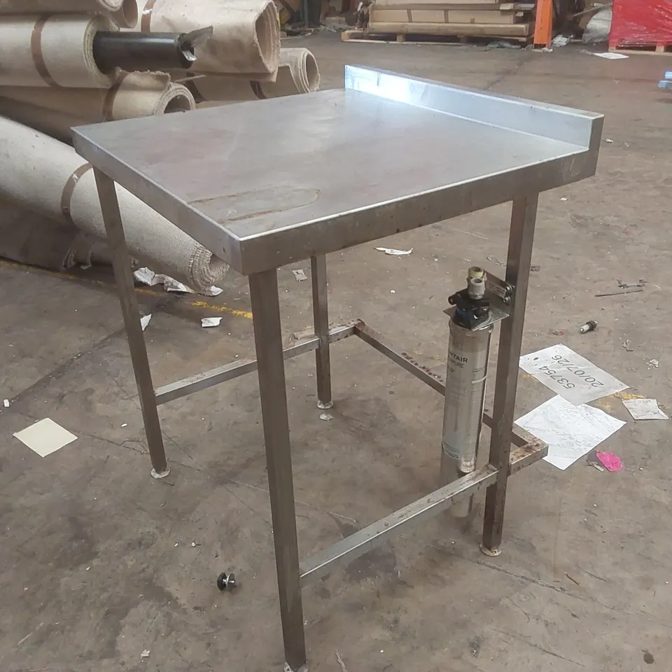 STAINLESS STEEL COMMERCIAL KITCHEN WORKTOP PIECE