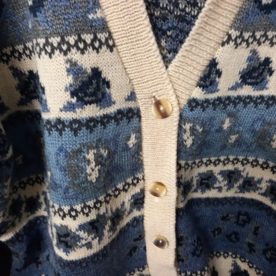 LOT OF 10 AS NEW BUTTON FRONT CARDIGANS - SIZE UNSPECIFIED