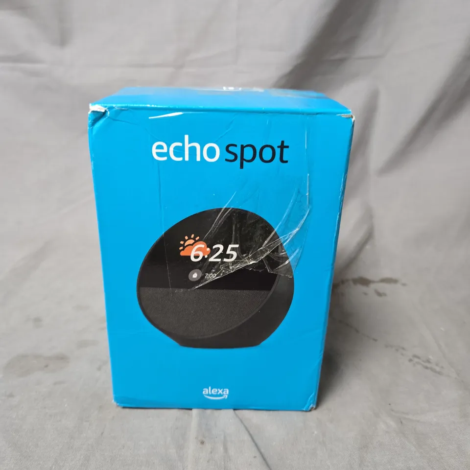 AMAZON ECHO SPOT ALARM CLOCK WITH ALEXA - BLACK