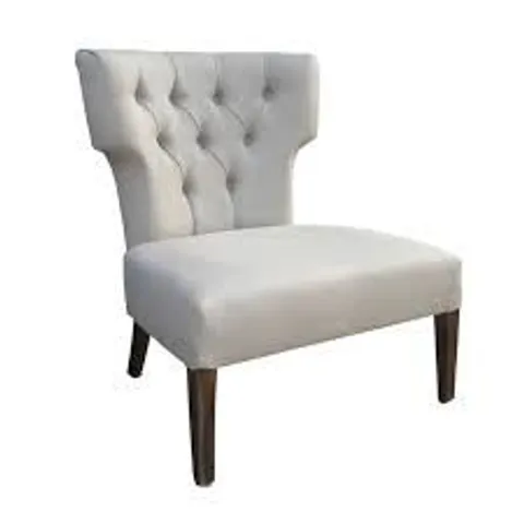 BRAND NEW HOMESDIRECT365 SILVER SOFT VELVET FABRIC UPHOLSTERED EASY CHAIR