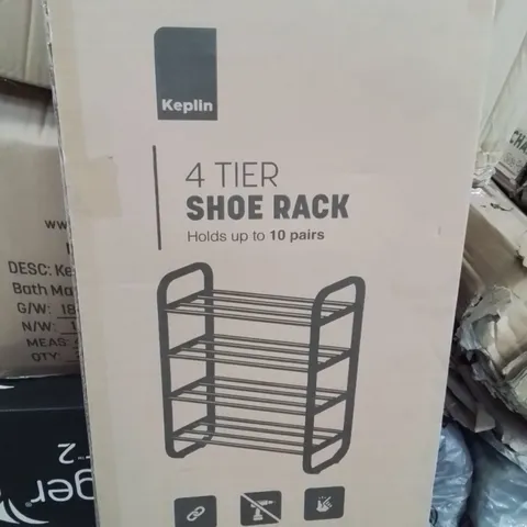 BOXED KEPLIN 4 TIER SHOE RACK