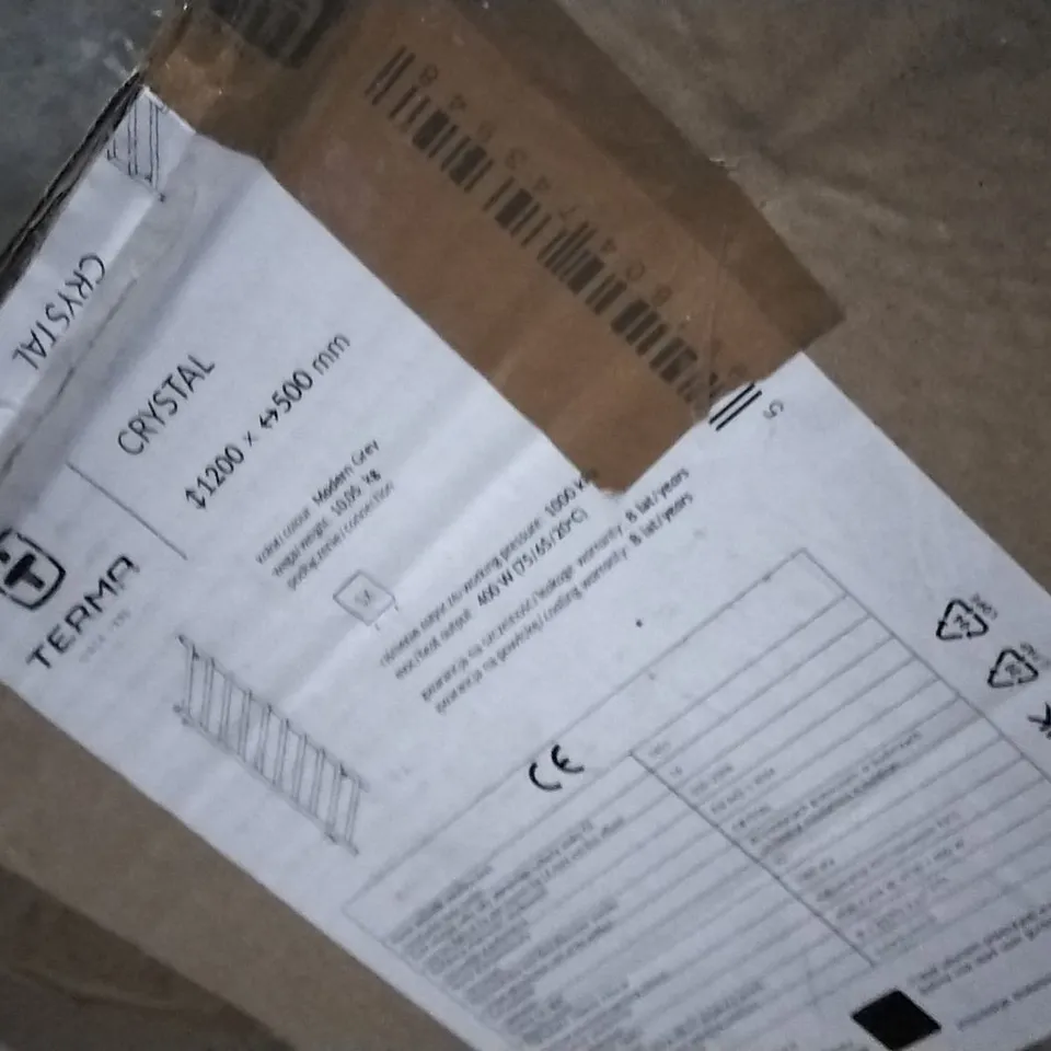 BOXED TERMA CRYSTAL 120 X 50CM TOWEL RAIL