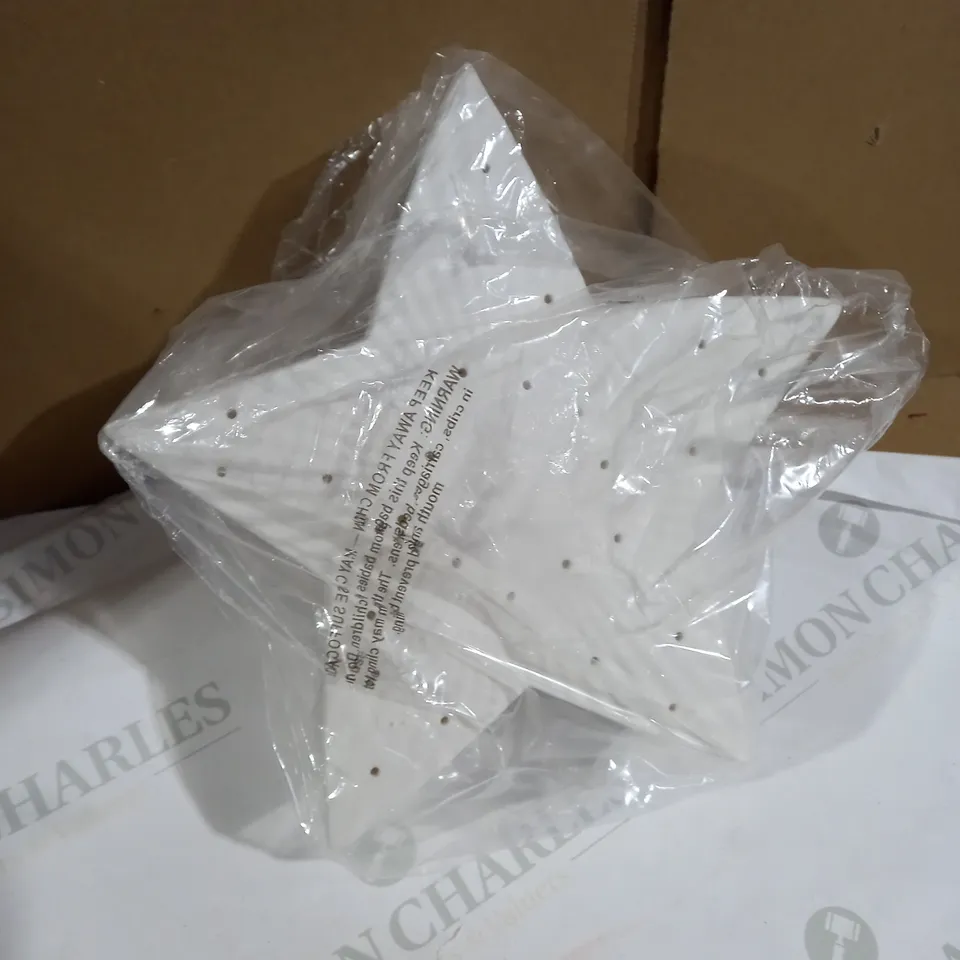 K BY KELLY HOPPEN SET OF 2 LARGE CERAMIC LIGHT UP ORNAMENTS