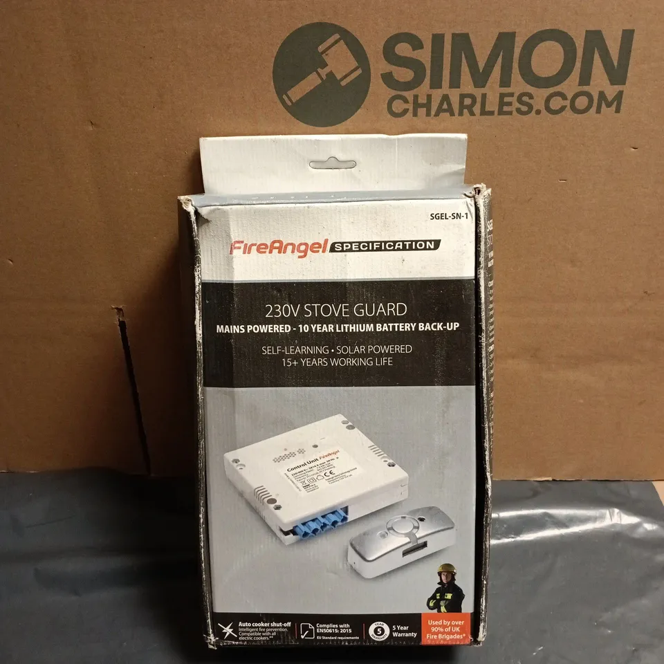 FIREANGEL SPECIFICATION 230V STOVE GUARD, MAINS POWERED. BOXED