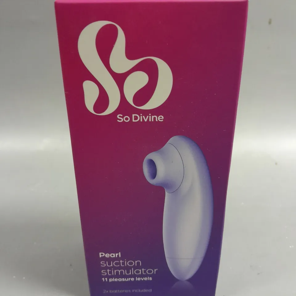 BOXED SO DIVINE PEARL SUCTION STIMULATOR 