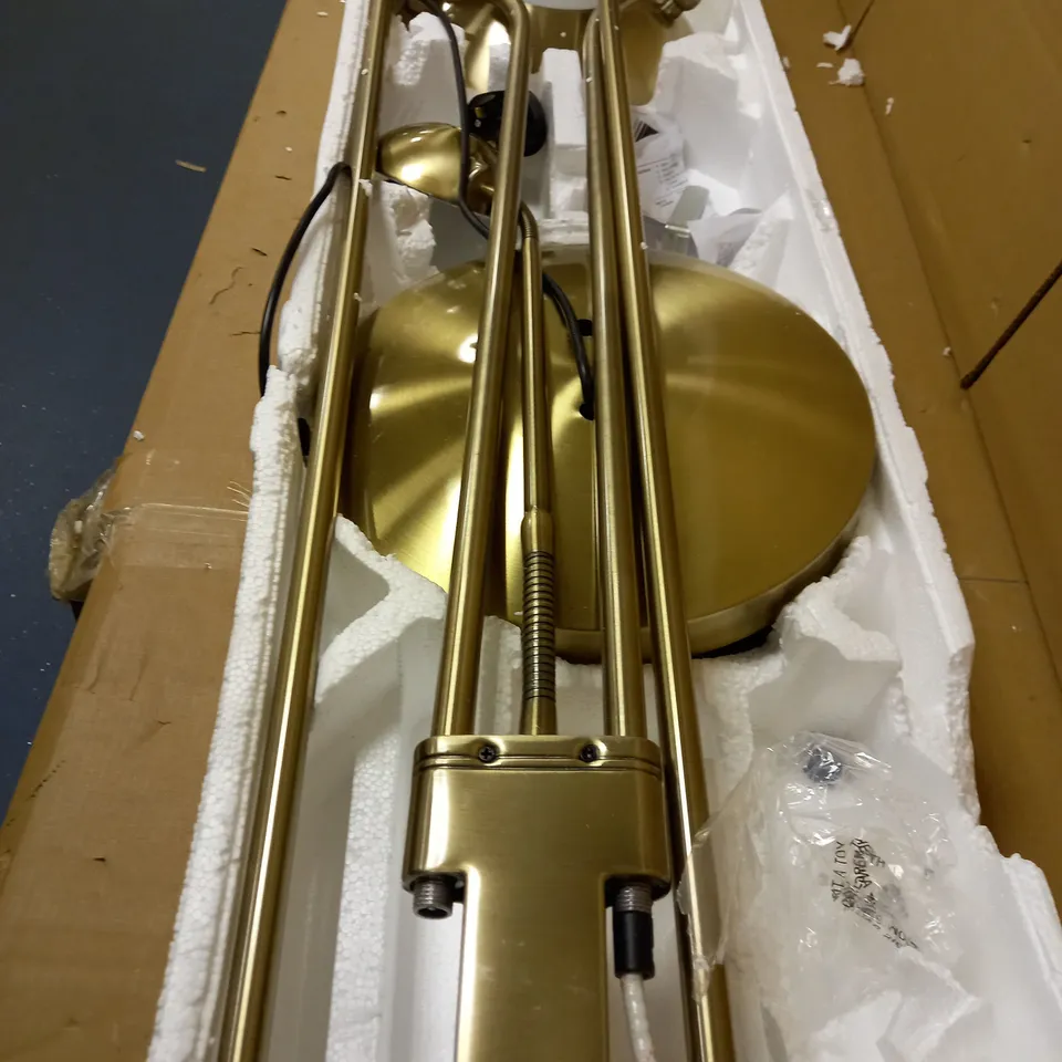 ZELLA UPLIGHTER - ANTIQUED BRASS FINISH - COLLECTION ONLY